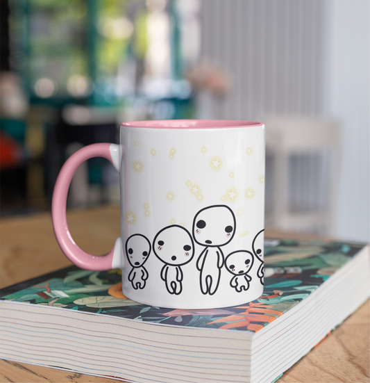 Taza de Kodamas de la Princesa Mononoke - Estudio Ghibli - Taza de Café de 11oz con Detalles Personalizados